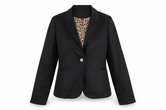 Parisian Women Black Size 10 Single-Breasted Blazer Jacket