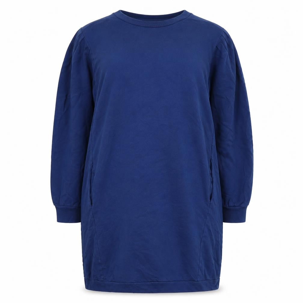Oliver Bonas Women Blue Tunic Sweatshirt UK 12 Cotton Blend