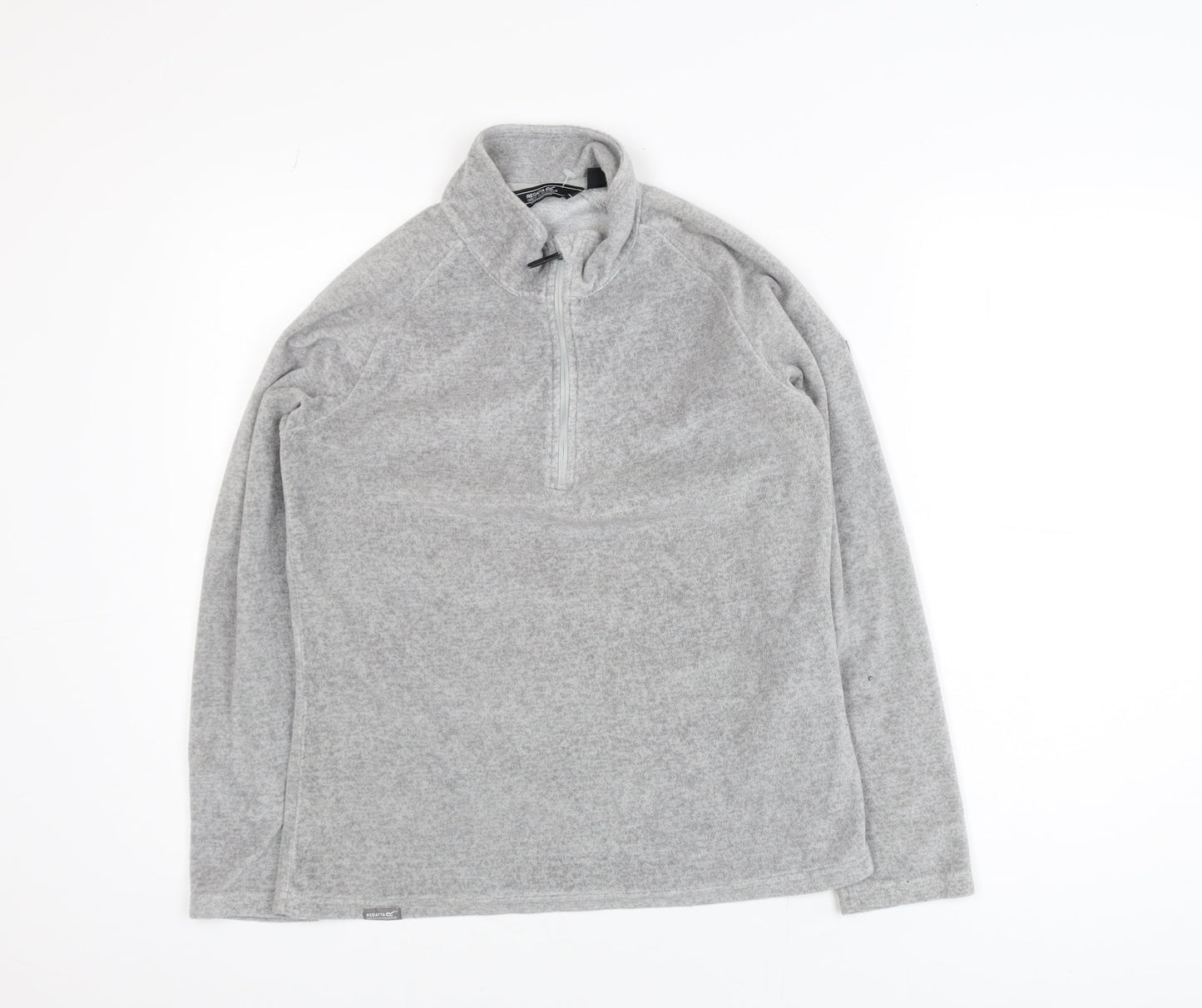 Regatta Womens Grey Fleece Half Zip Activewear Jacket UK 8