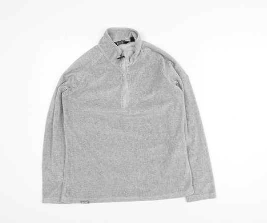 Regatta Womens Grey Fleece Half Zip Activewear Jacket UK 8