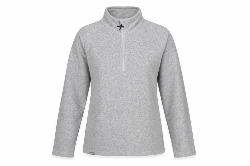 Regatta Womens Grey Fleece Half Zip Activewear Jacket UK 8