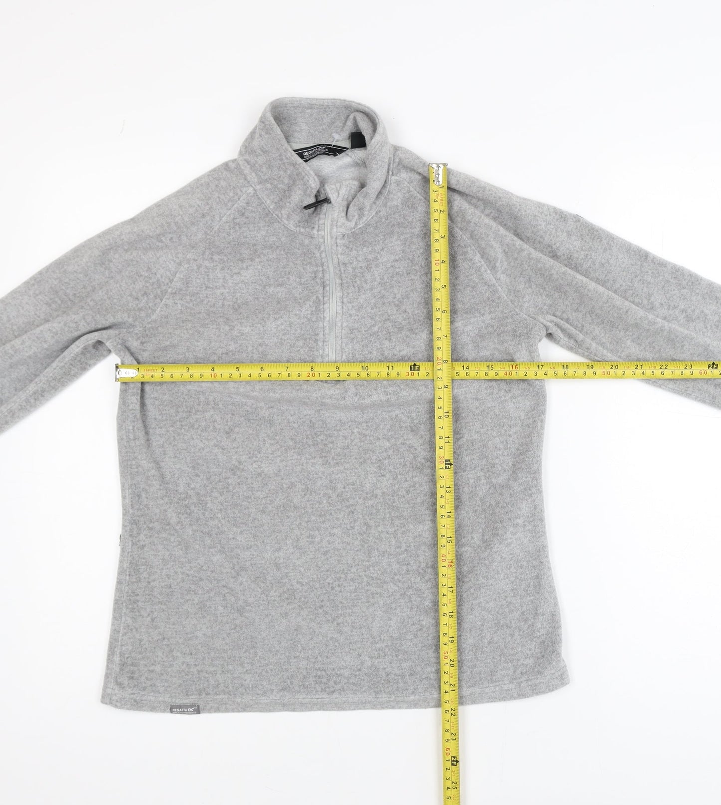 Regatta Womens Grey Fleece Half Zip Activewear Jacket UK 8