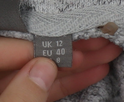 Mountain Warehouse Womens Grey Roll Neck Fleece Jumper Size 12