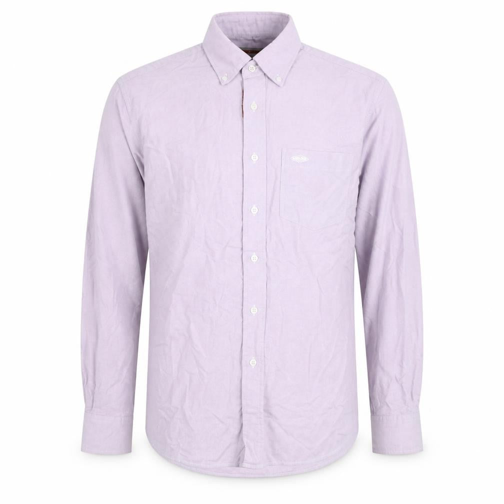 Lee Cooper Men's Purple 16 Regular Fit Cotton Button-Up Shirt