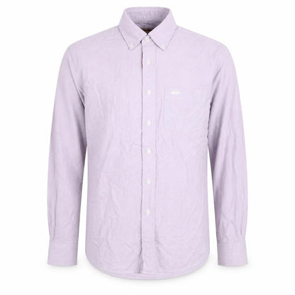 Lee Cooper Men's Purple 16 Regular Fit Cotton Button-Up Shirt