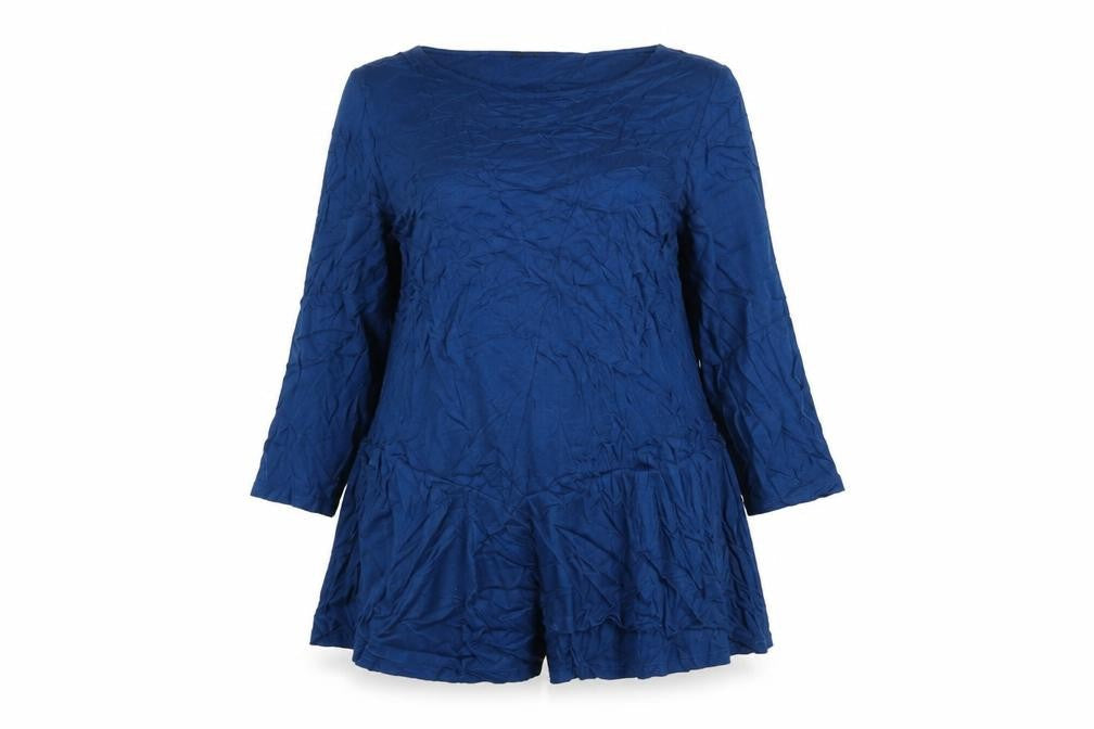Phase Eight Women Blue Jersey Playsuit Size 18 Relaxed Fit