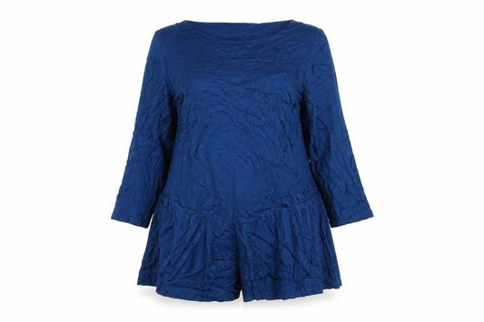 Phase Eight Women Blue Jersey Playsuit Size 18 Relaxed Fit