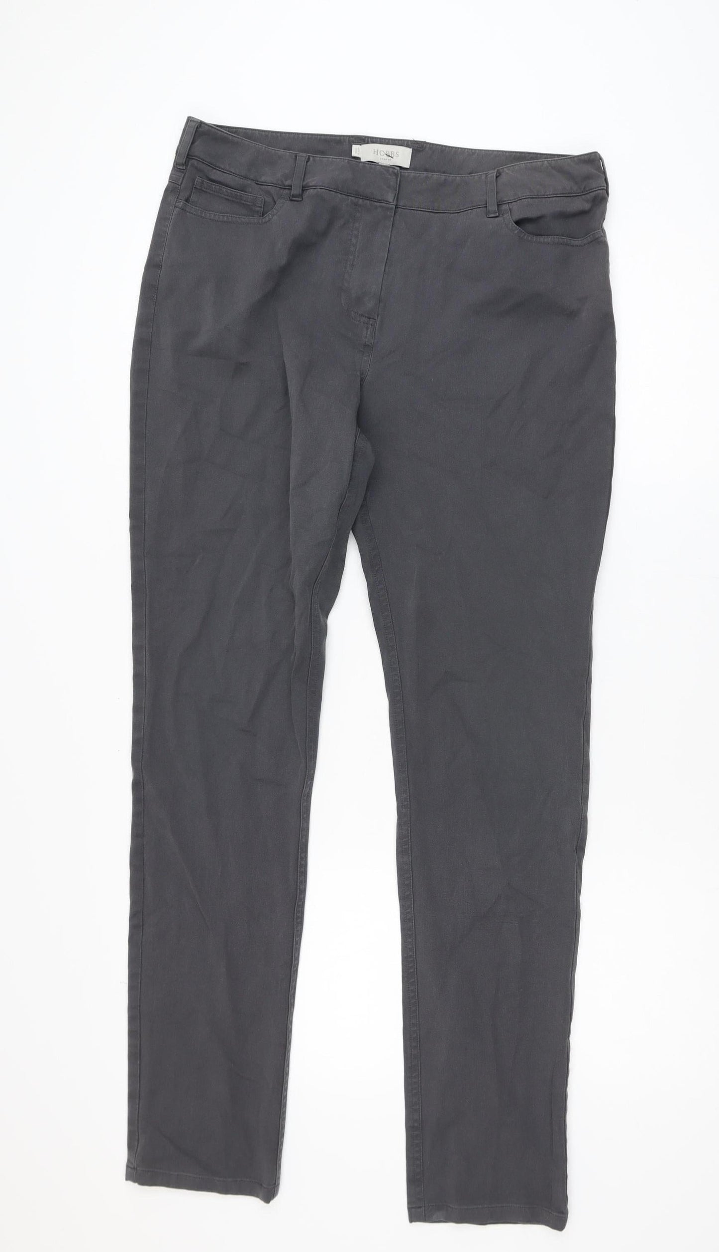Hobbs Women’s Grey Straight Leg Stretch Jeans UK 14