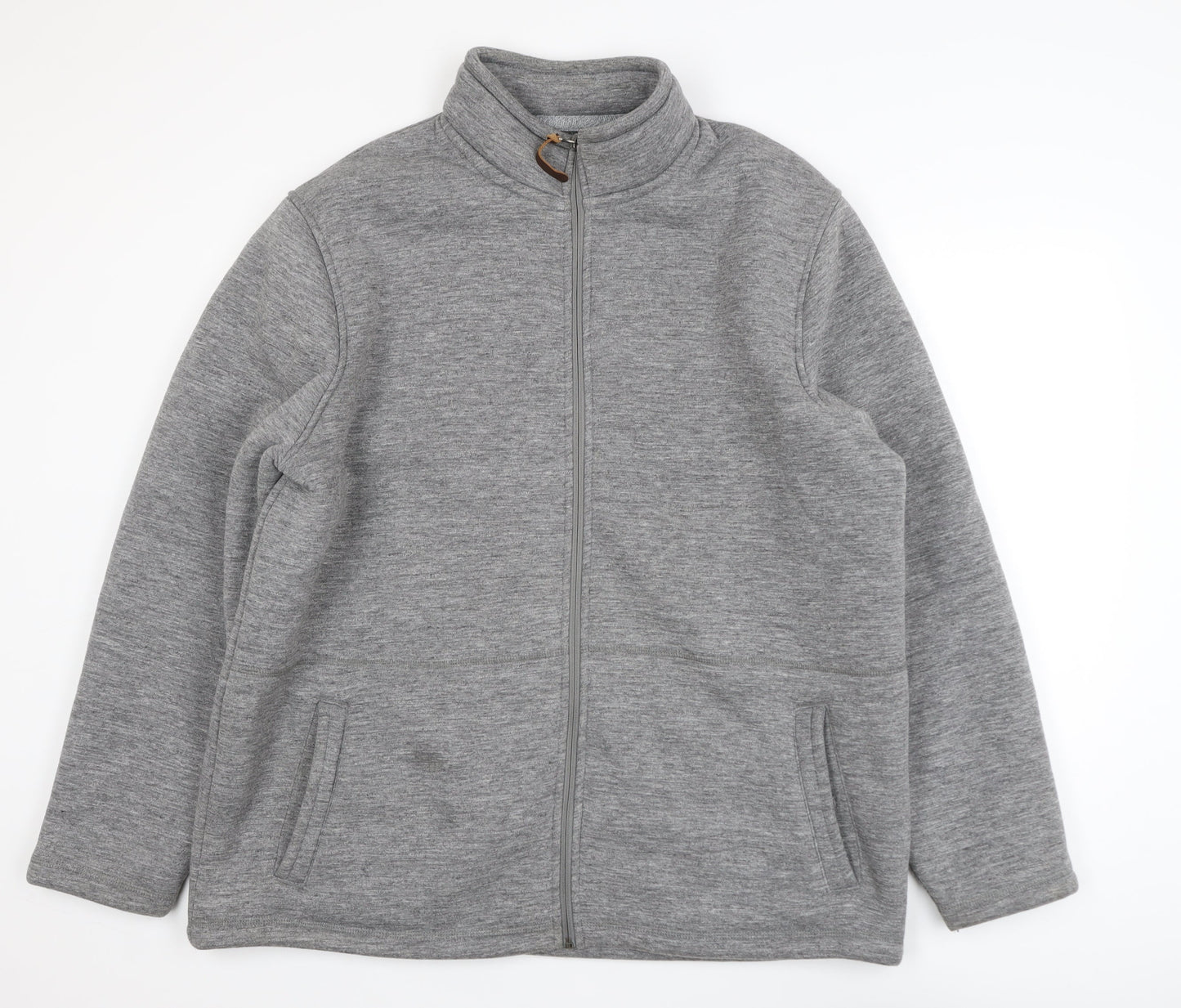 Ozark Trail Mens Grey Fleece Full Zip Sweatshirt XXL