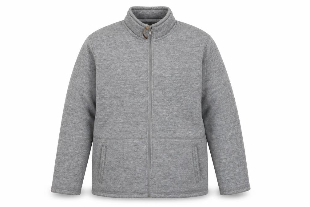 Ozark Trail Mens Grey Fleece Full Zip Sweatshirt XXL