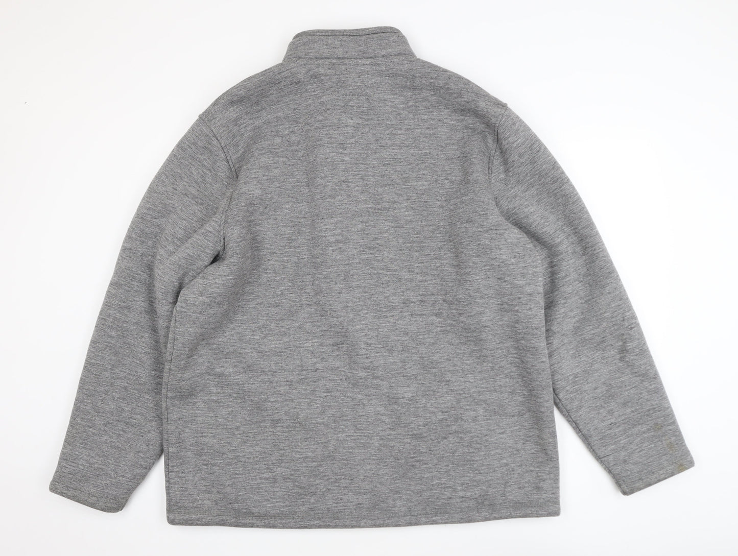 Ozark Trail Mens Grey Fleece Full Zip Sweatshirt XXL