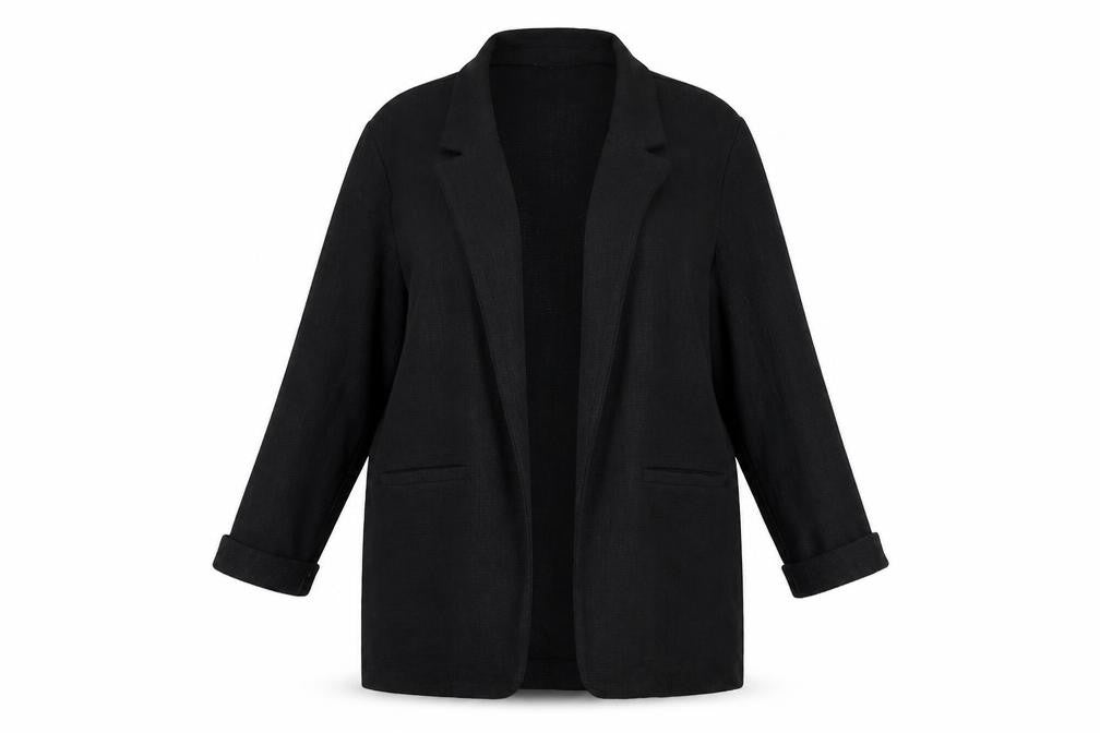 New Look Women's Black Long Sleeve Open Knit Cardigan UK 14