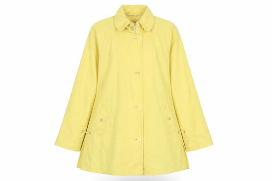 Dannimac Women’s Yellow Mid-Length Rain Coat Size M Polyester