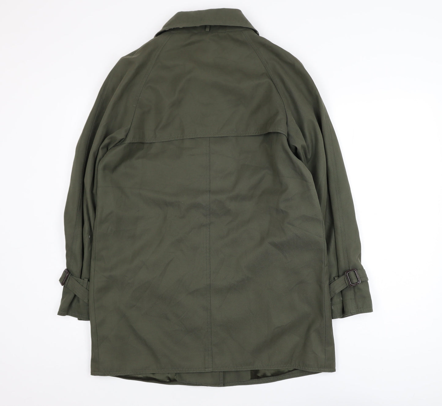 David Barry Women's Green Mid-Length Overcoat Size 10