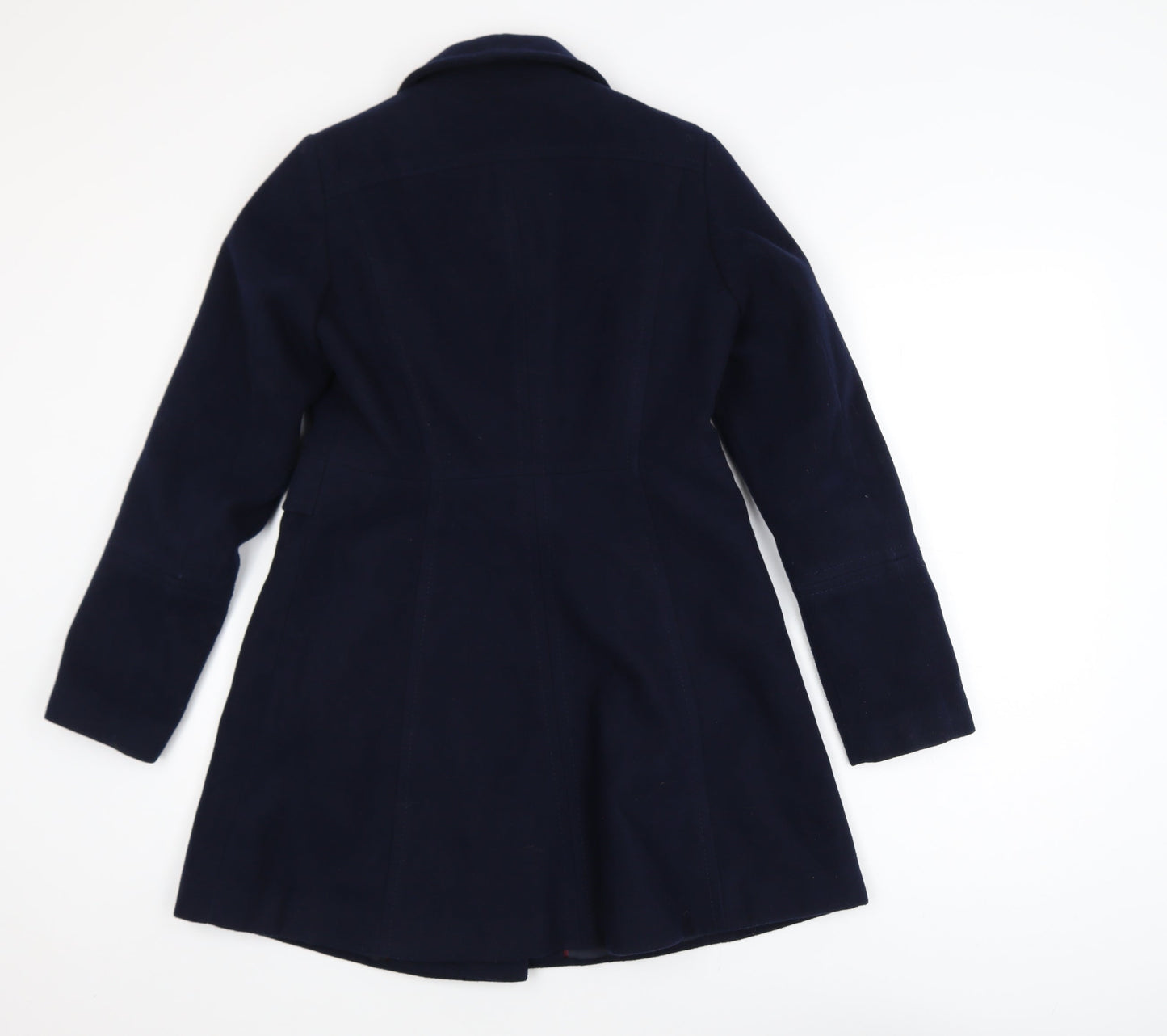 Dorothy Perkins Girls Blue Double-Breasted Pea Coat Size 6