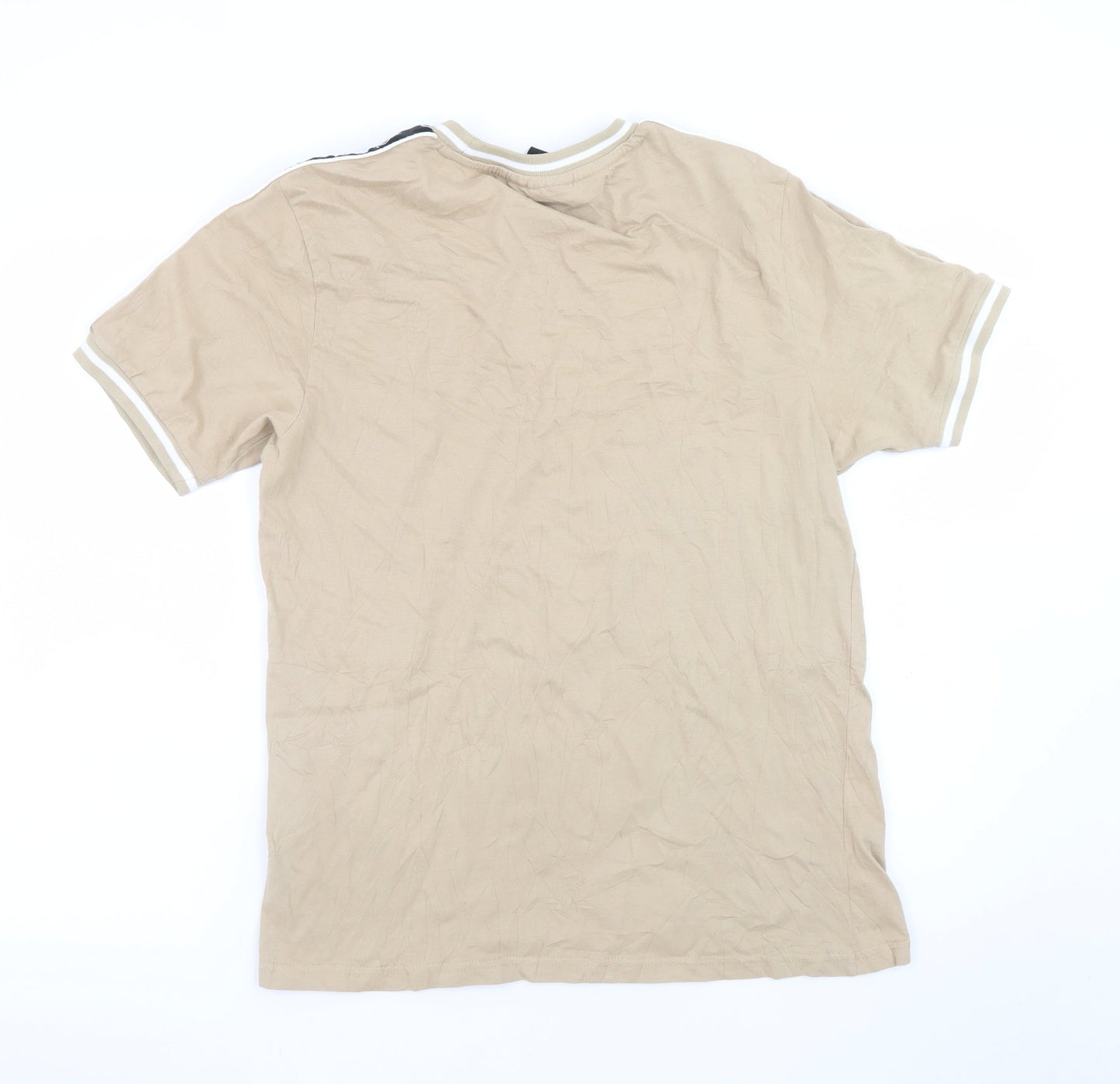 Kings Will Dream Mens Beige Short Sleeve Crew Neck T-Shirt Size M