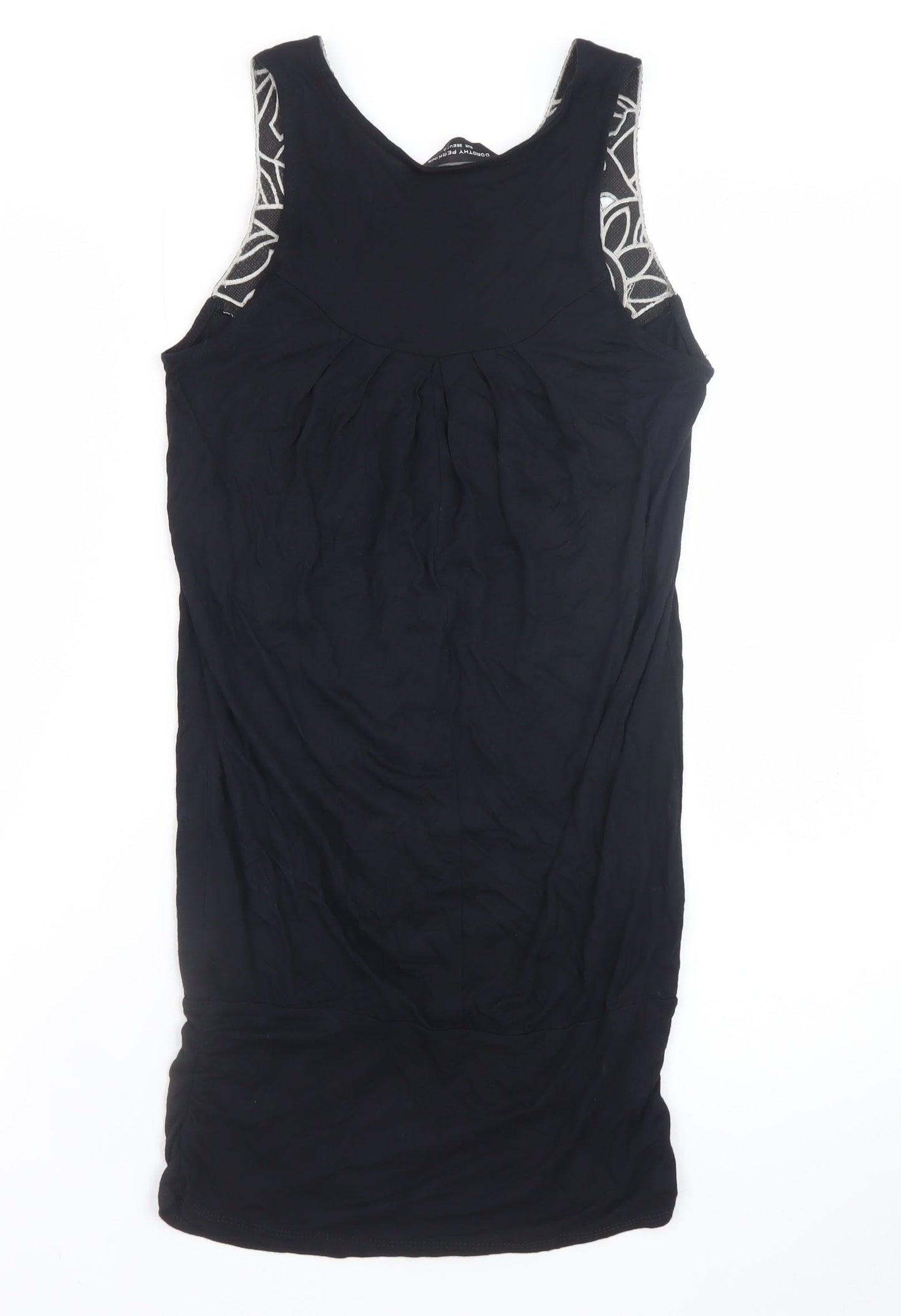 Dorothy Perkins Women's Black Size 8 Sleeveless Shift Dress