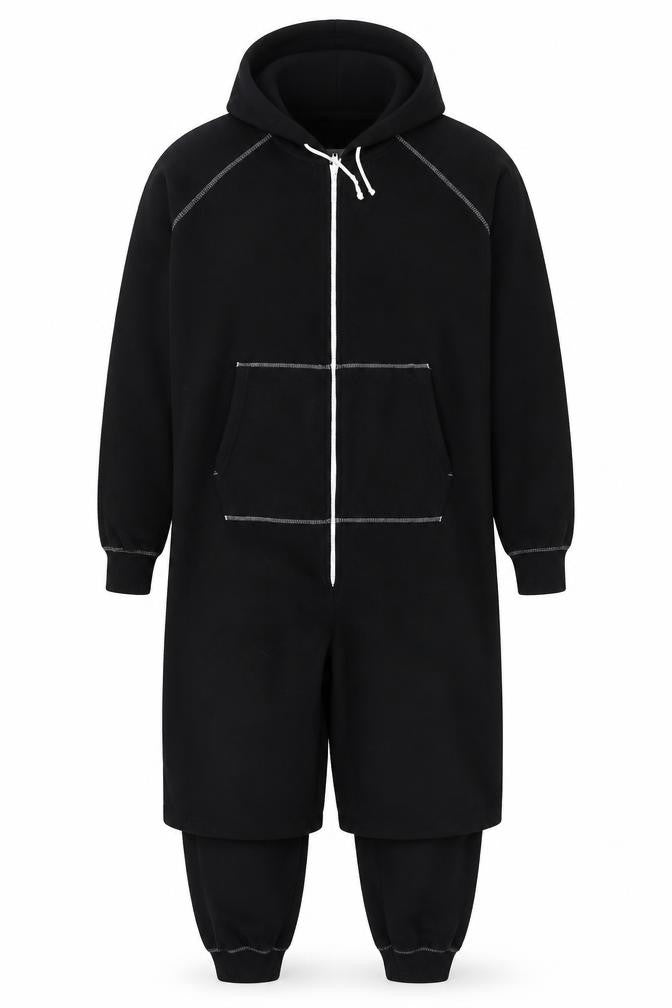 Marks & Spencer Men’s Black Fleece Hooded One Piece Medium