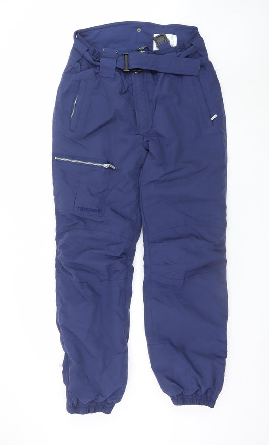 Trespass Men's Blue Snow Pants M Waterproof Insulated Winter Trousers