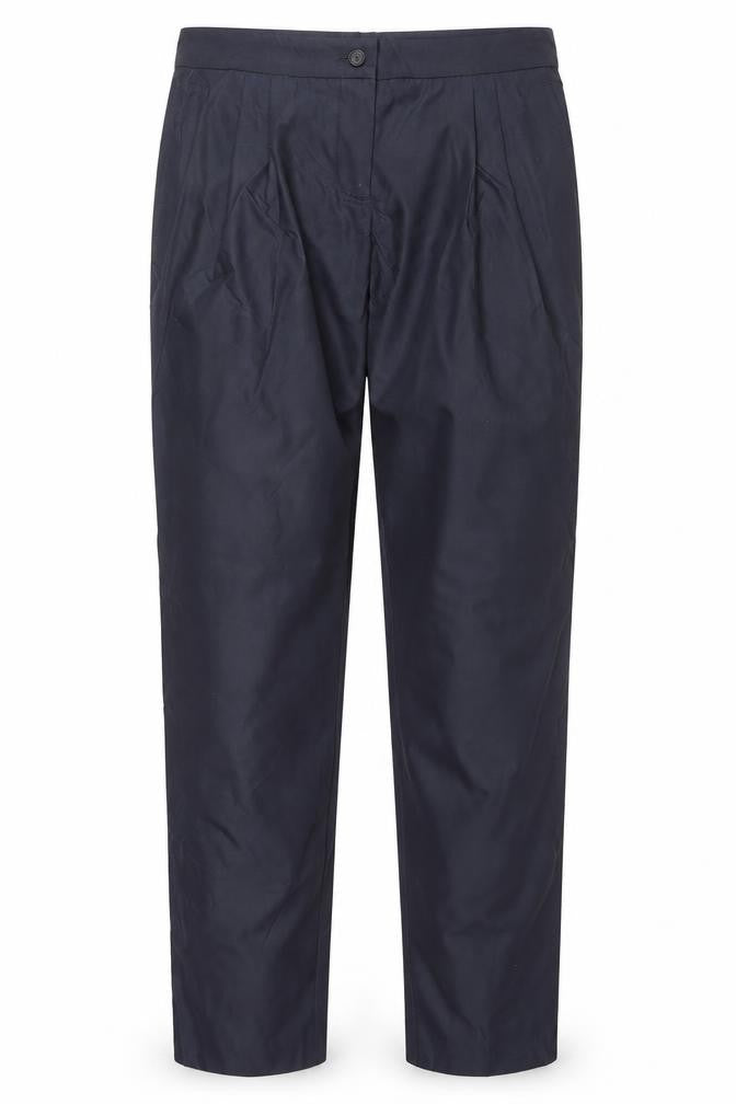 Burberry Men's Blue Slim Fit Pleated Dress Pants M
