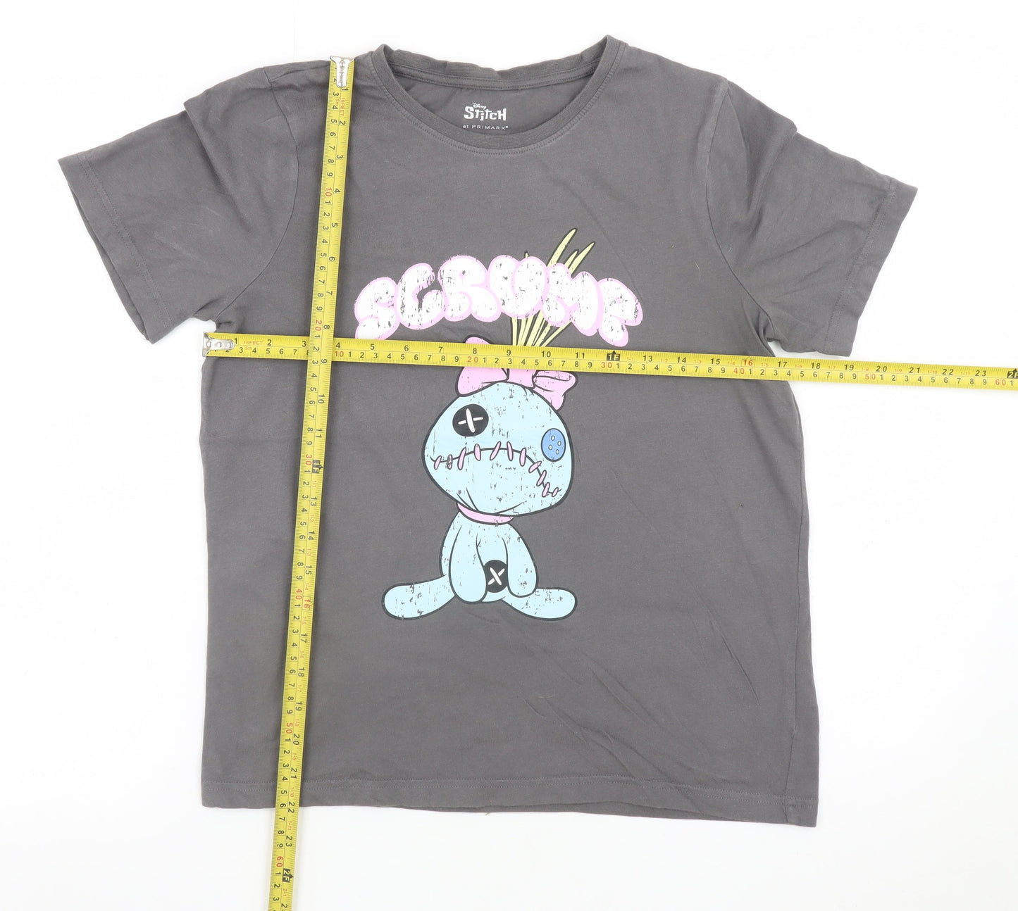 Disney Stitch Girls Grey Scrump Graphic T-Shirt 14-15 Years Primark