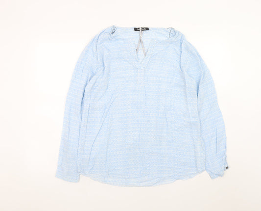 Betty Barclay Women Blue Viscose Tunic Blouse Size 16