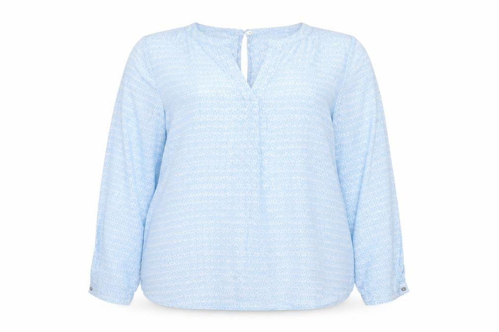 Betty Barclay Women Blue Viscose Tunic Blouse Size 16