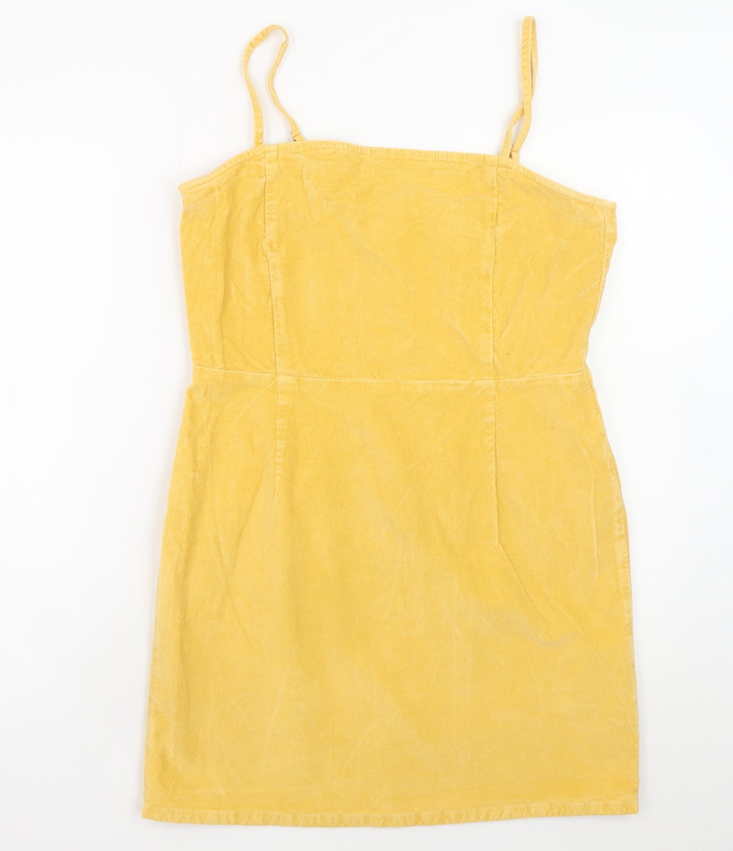 ASOS Women’s Yellow Corduroy Bodycon Dress UK 14