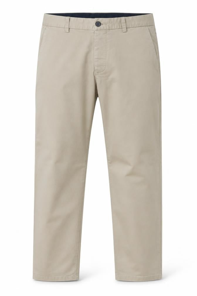 Denim Co Men's Beige Chino Straight Stretch Trousers W30 L30