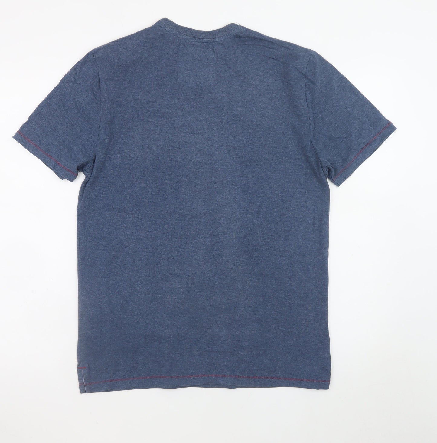 White Stuff Men’s Blue Dog Graphic Cotton T-Shirt Size M