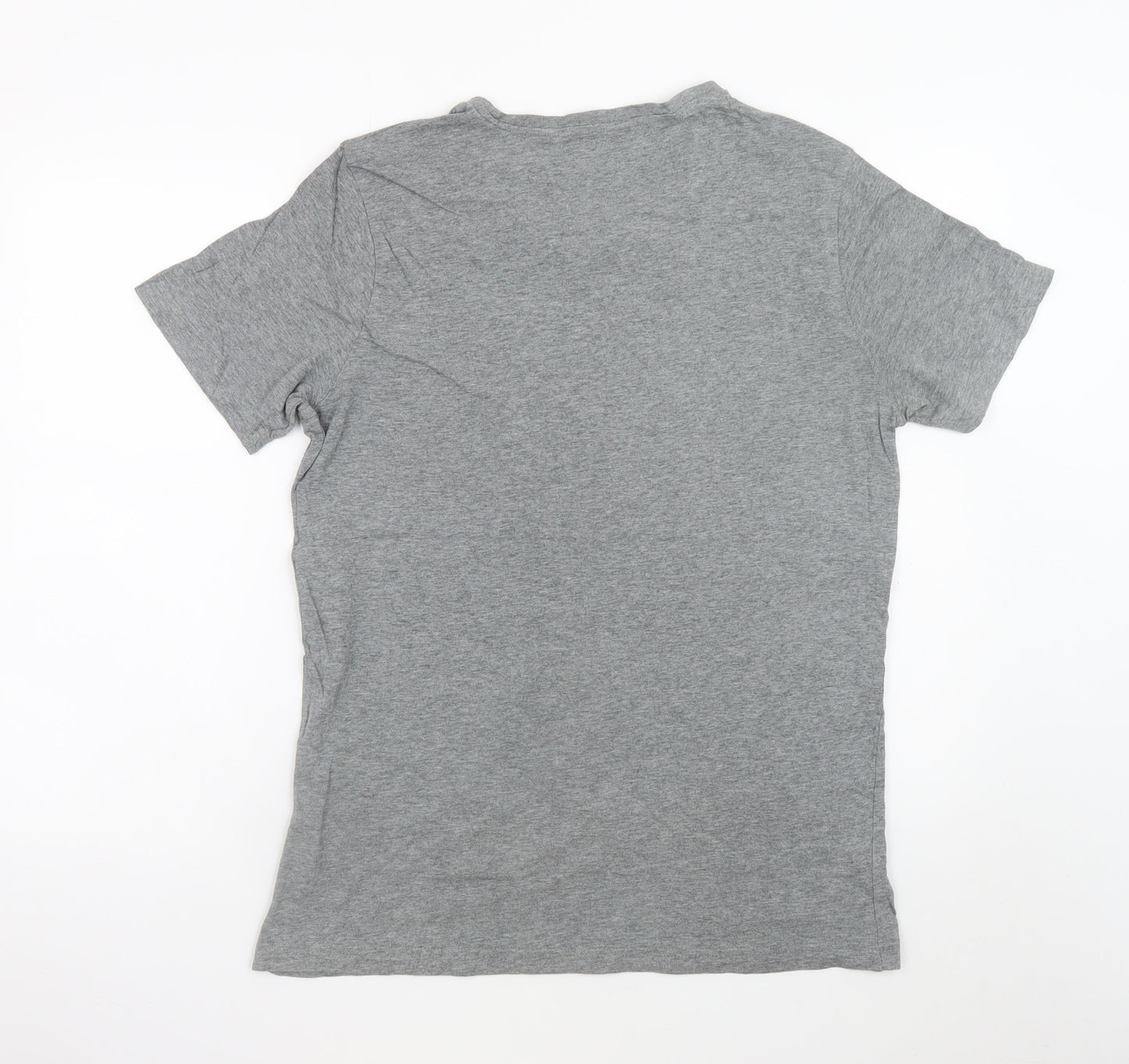 Puma Men's Grey Graphic Logo T-Shirt Size M Short Sleeve Sportswear