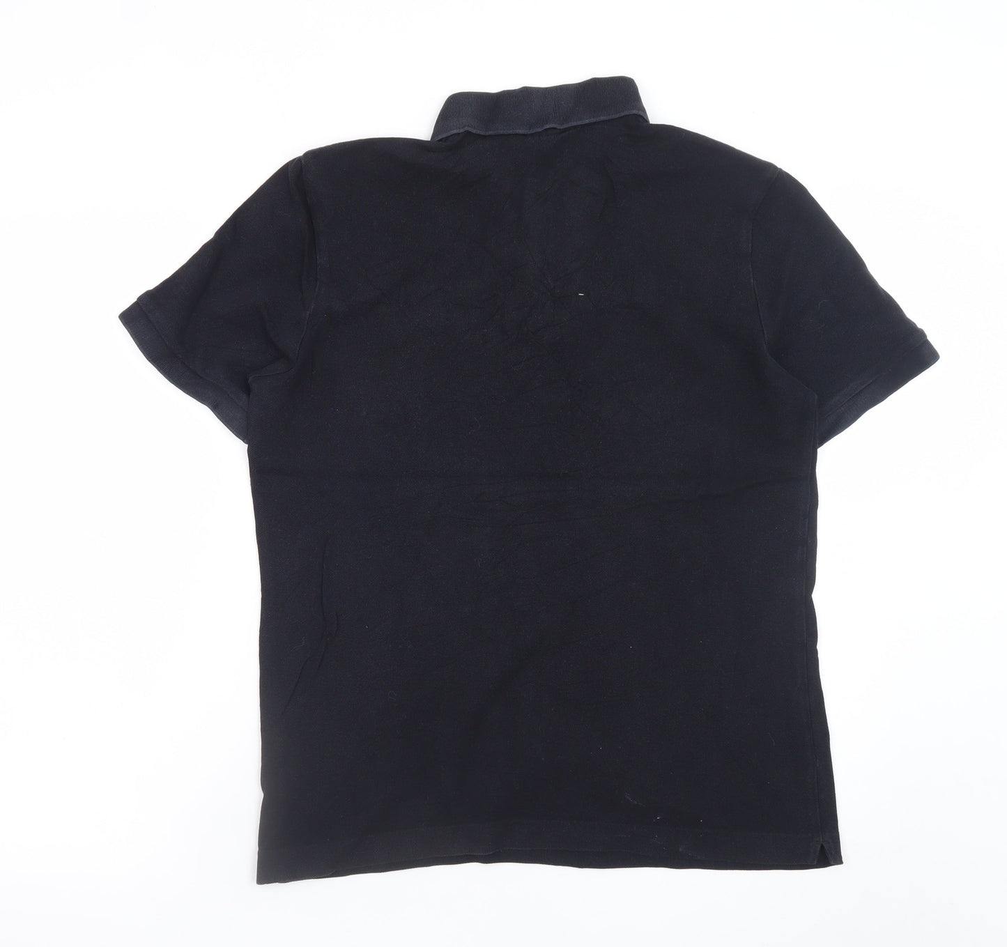 Hugo Boss Men's Black Polo Shirt M Regular Fit Cotton