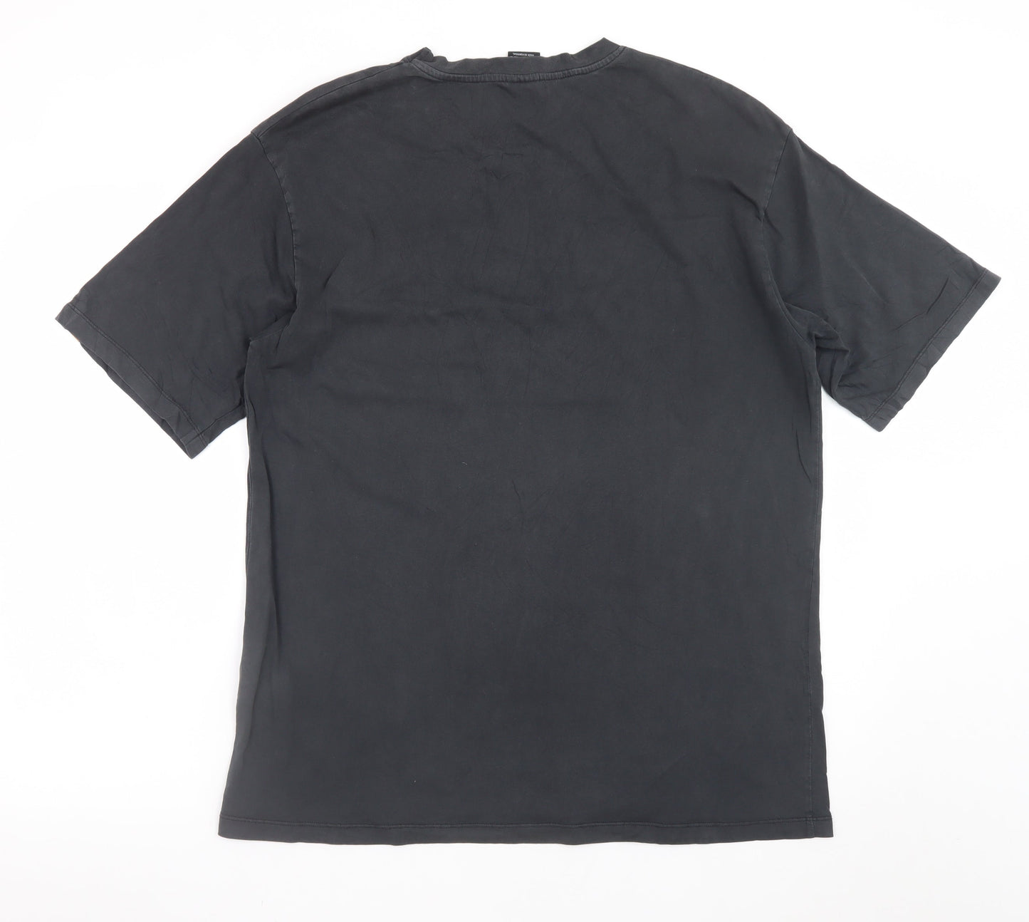 Zara Men's Black M Graphic Music T-Shirt 'Turn Up The Beat'
