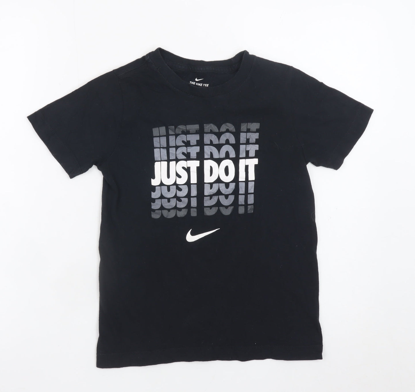 Nike Boys Black S Graphic 'Just Do It' Sports T-Shirt
