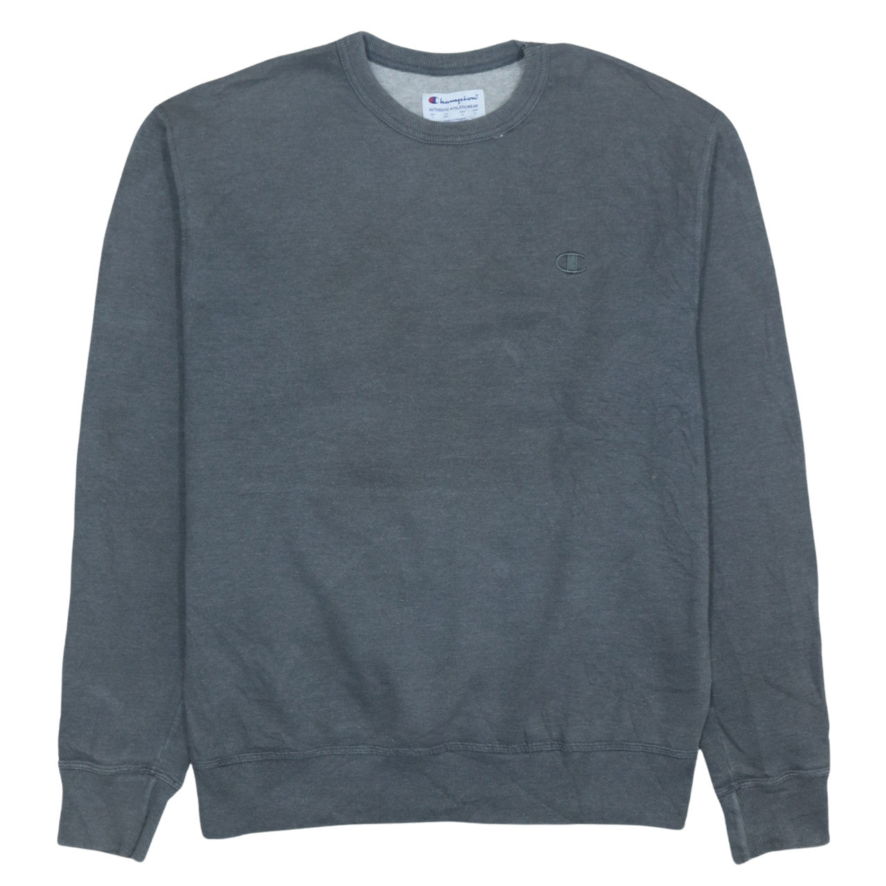 Champion Men's Grey Crew Neck Pullover Sweatshirt Size M