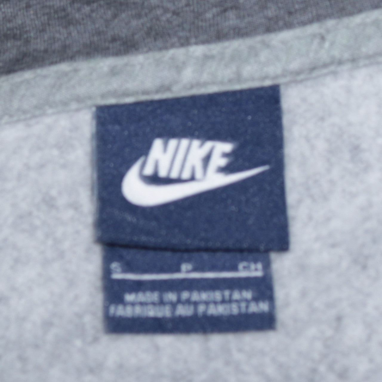 Nike Women Grey Full Zip Hoodie Small Cotton Blend Casual