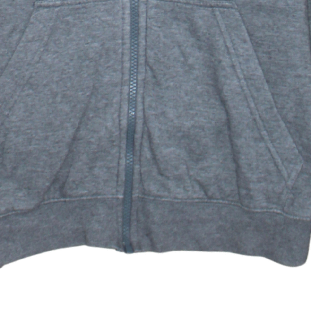 Nike Women Grey Full Zip Hoodie Small Cotton Blend Casual