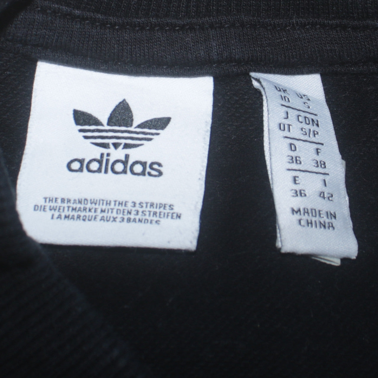 Adidas Womens Black Long Sleeve Pullover Sweatshirt Size 10