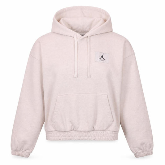 Jordan Women Beige Loose Fit Pullover Hoodie XS