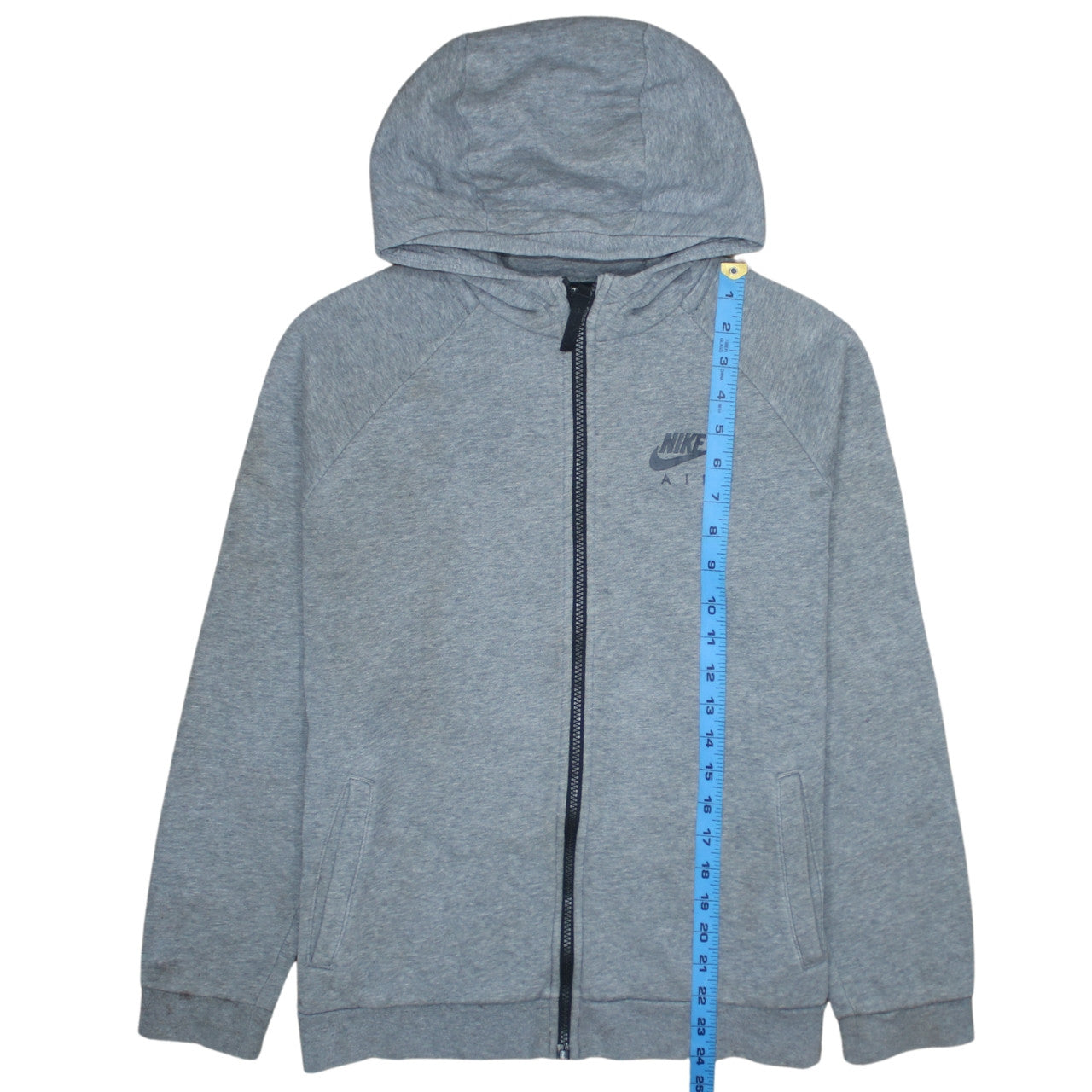 Nike Boys Grey Full Zip Hoodie XL 13-15 Years Sports Casual