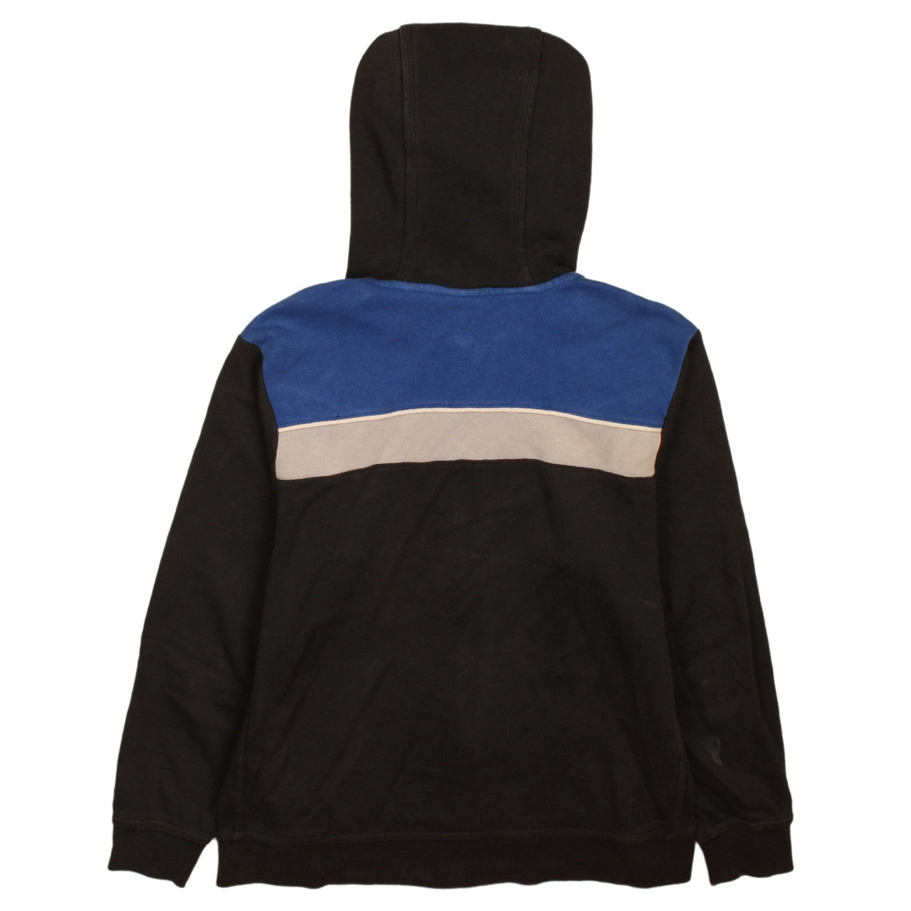 Nike Boys Black Blue Full Zip Hoodie Size 12-13 Years L Logo Design