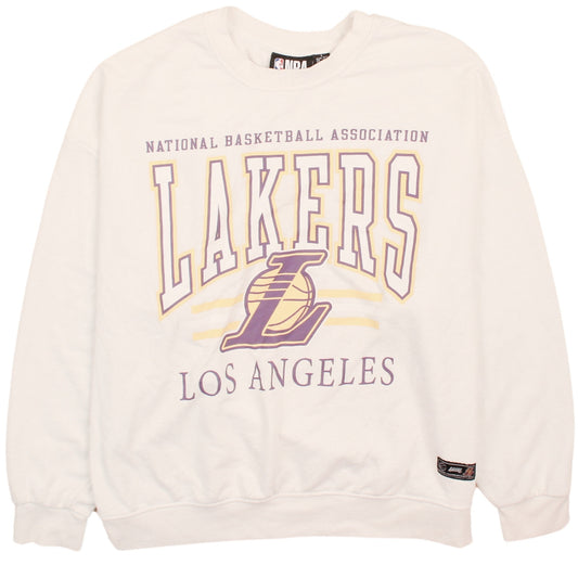NBA Los Angeles Lakers Women's Ivory Pullover Sweatshirt Size S