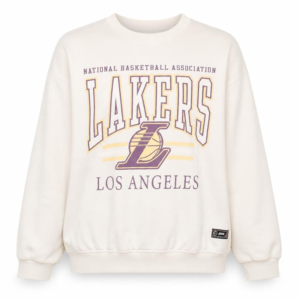 NBA Los Angeles Lakers Women's Ivory Pullover Sweatshirt Size S