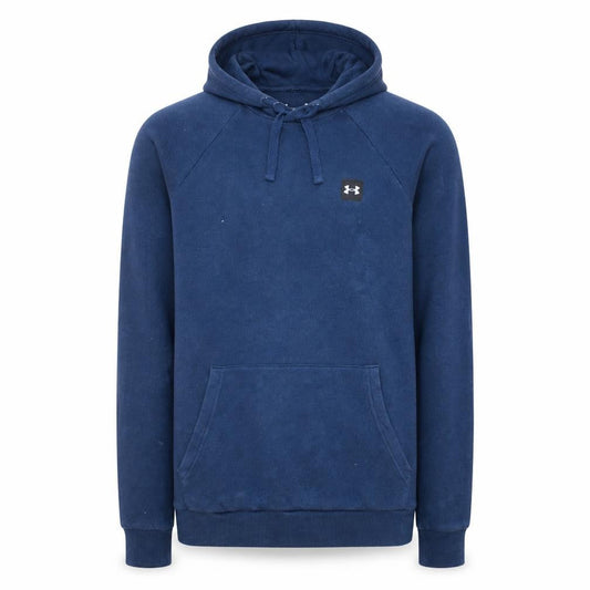 Under Armour Men’s Blue Pullover Hoodie M Loose Fit Fleece Sweatshirt