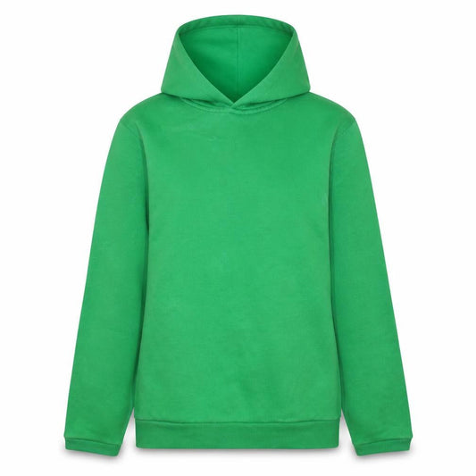 Front view of Puma women’s green pullover hoodie uk 16 cotton blend logo casual
