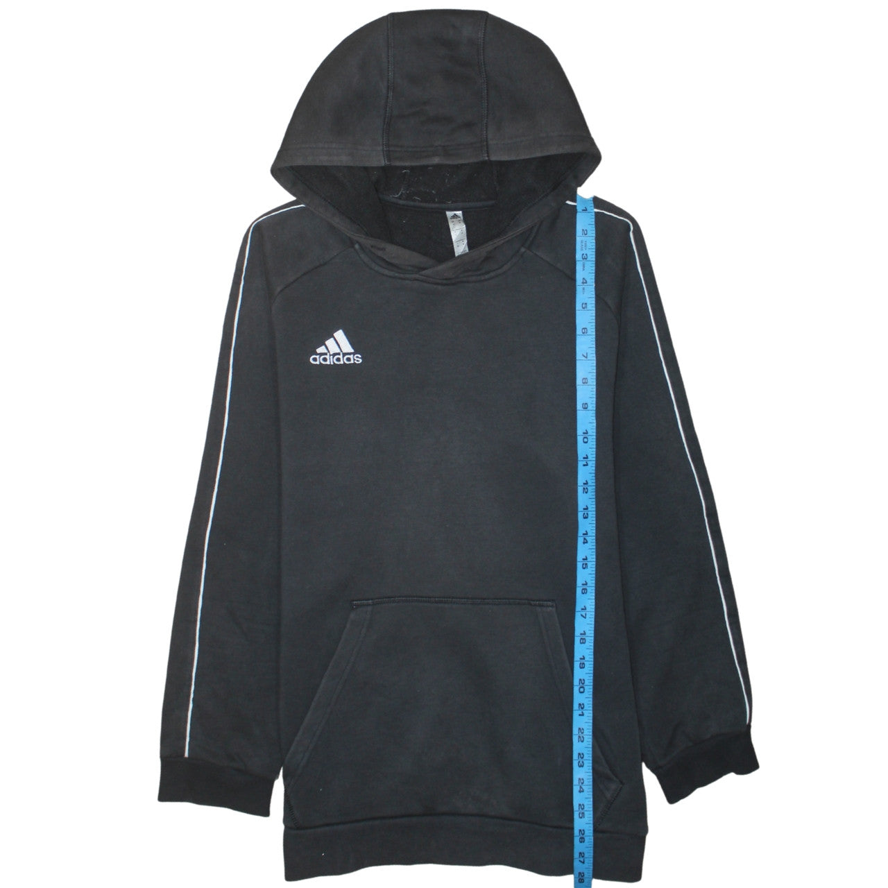 Adidas Men's Black Pullover Hoodie M Sports Fleece Sweatshirt