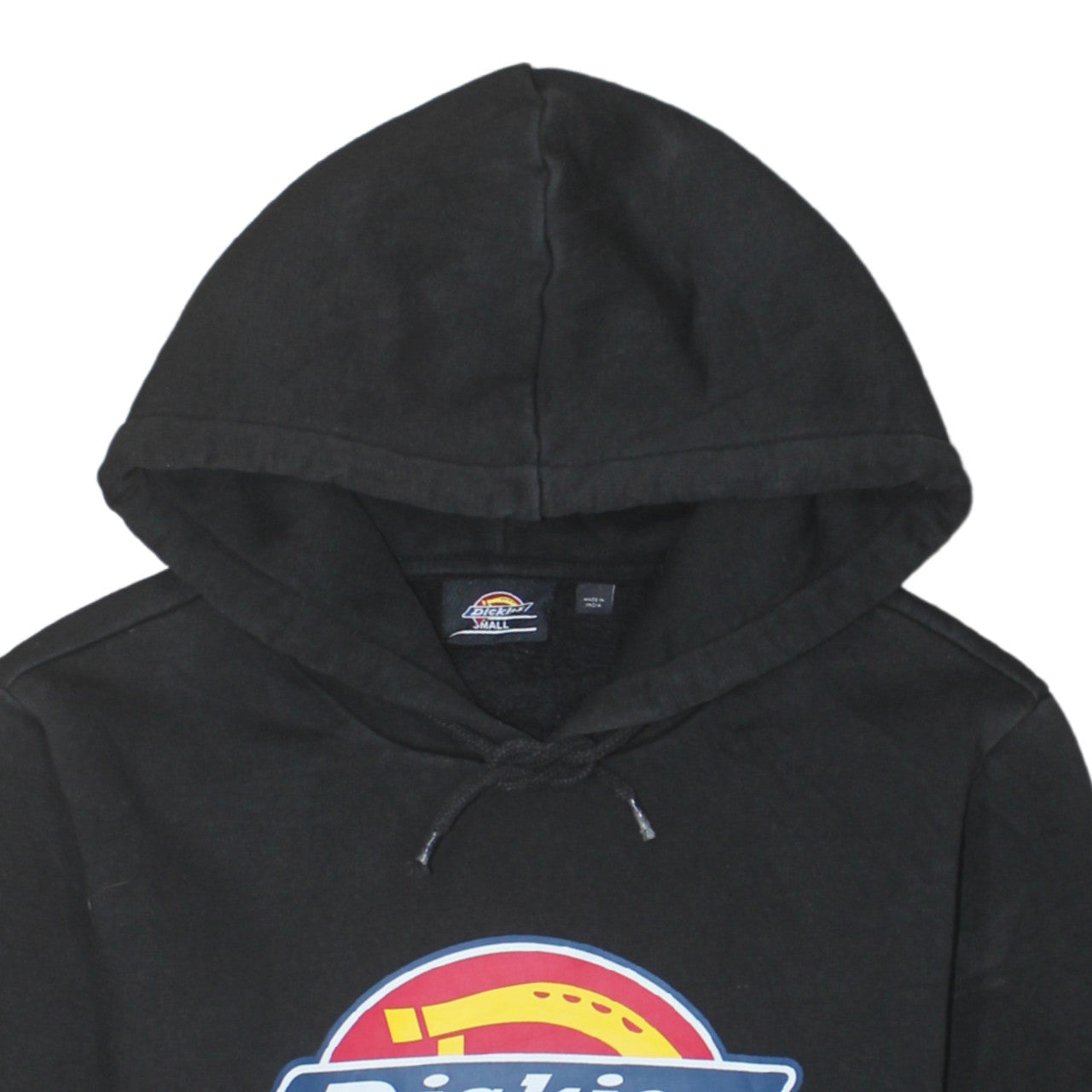 Dickies Men’s Black Small Pullover Hoodie Fleece Logo Classic