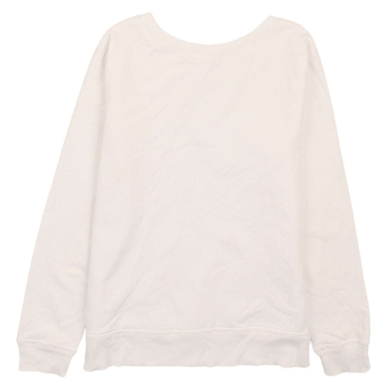 GAP Women Ivory XS Glitter Logo Pullover Sweatshirt