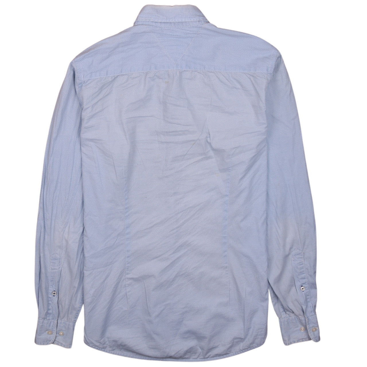 Tommy Hilfiger Men's Blue Slim Fit Long Sleeve Button-Up Shirt S