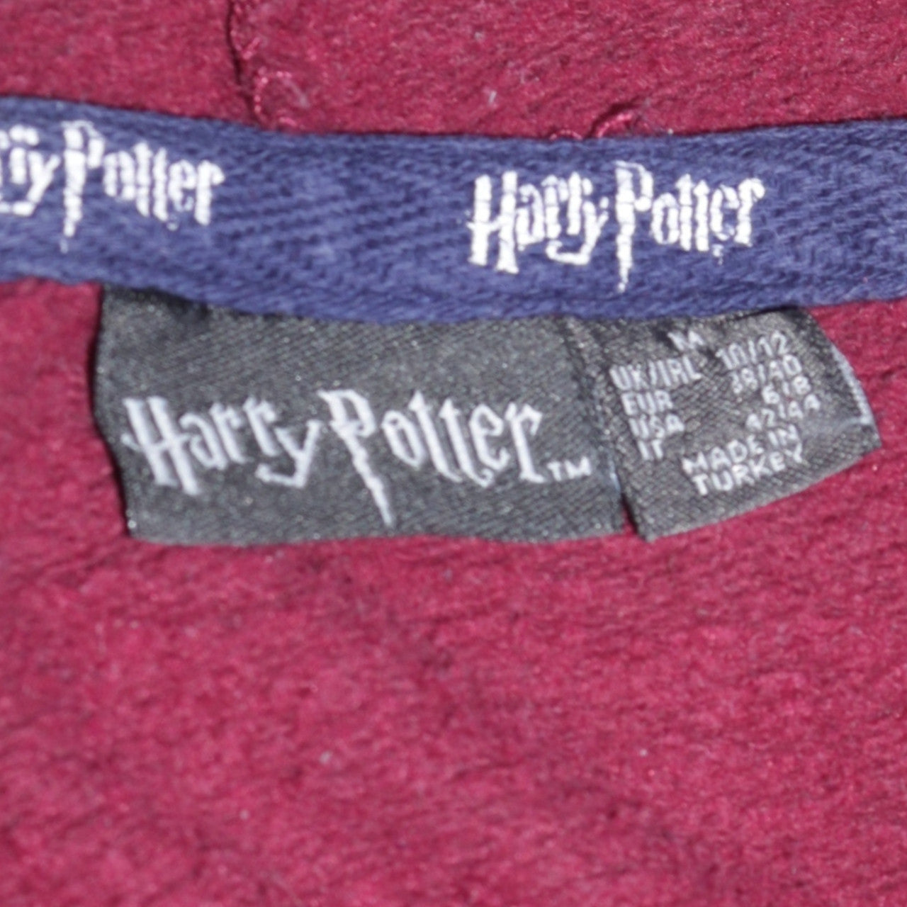 Harry Potter Gryffindor Burgundy Hoodie Women's UK 10/12 Pullover